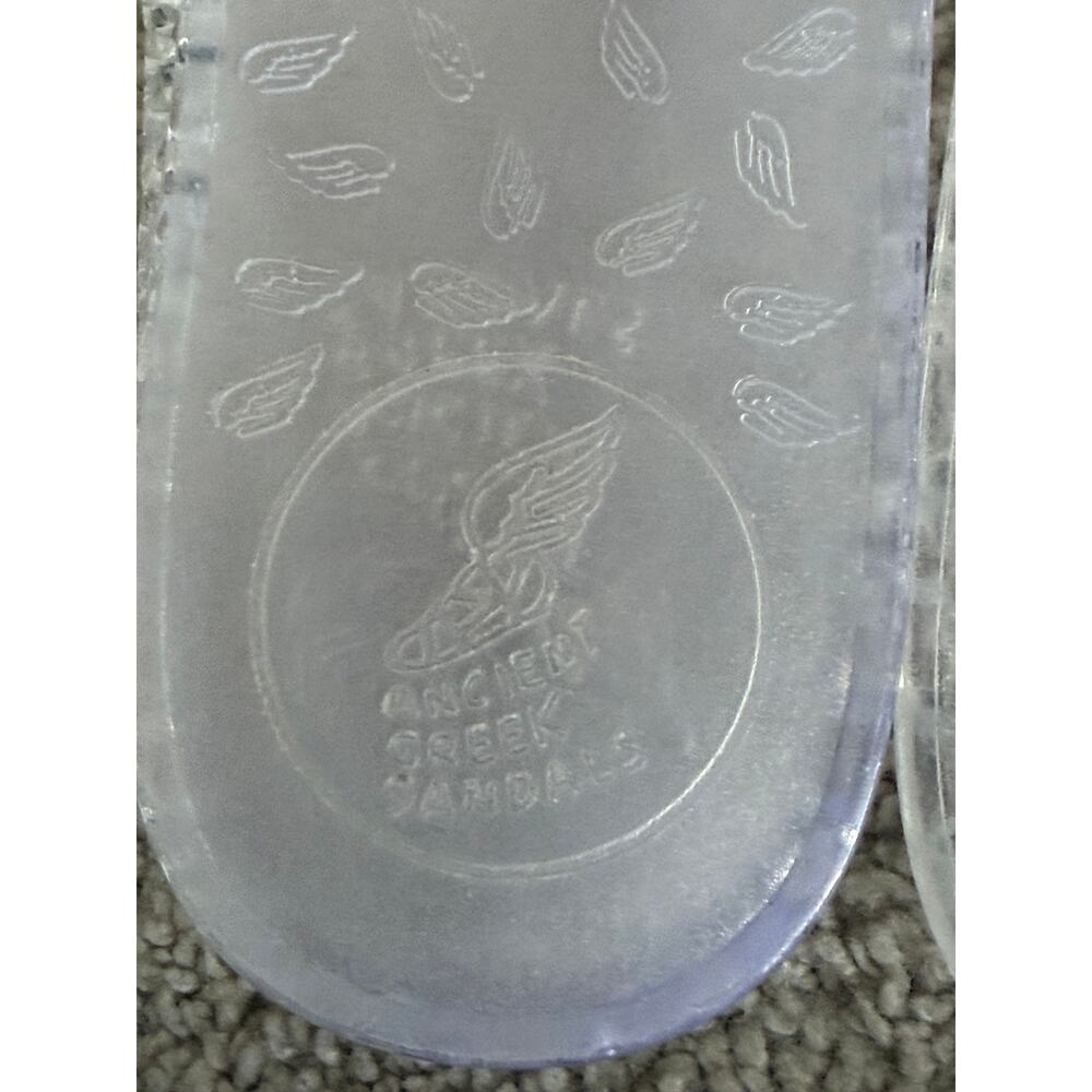 Ancient Greek Sandals Iro PVC Lattice Ballet Flats Jelly Shoes Clear White EU 36 - Picture 9 of 10